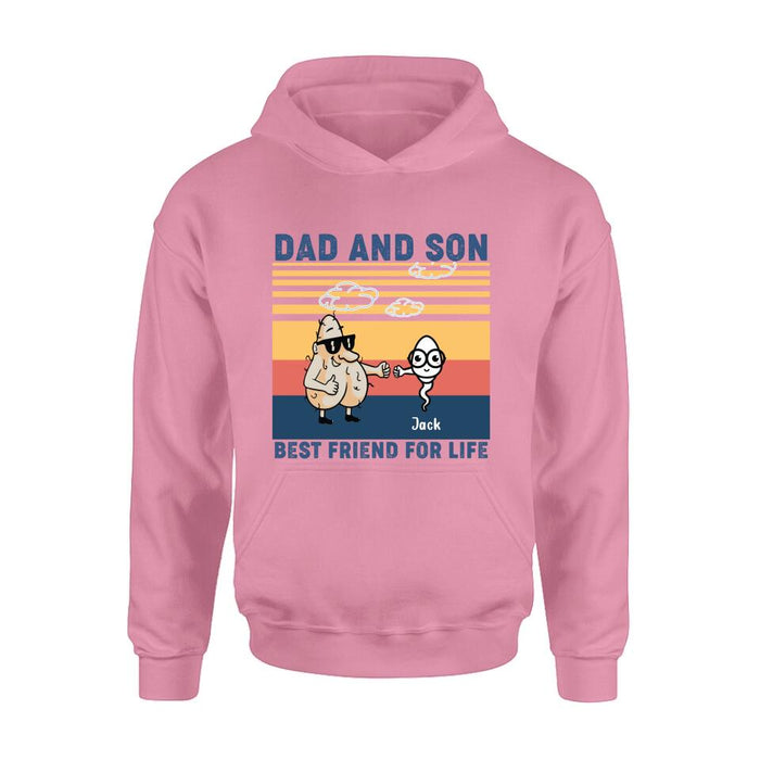 Personalized Dad T-shirt/Sweatshirt/Hoodie - Gift Idea For Father's Day/Christmas/Birthday - Best Friend For Life