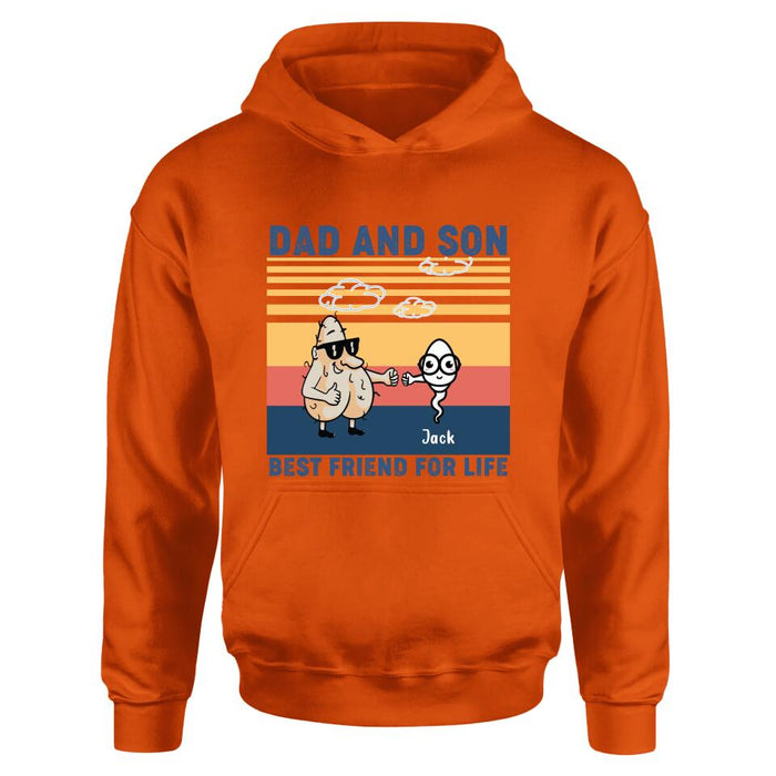 Personalized Dad T-shirt/Sweatshirt/Hoodie - Gift Idea For Father's Day/Christmas/Birthday - Best Friend For Life