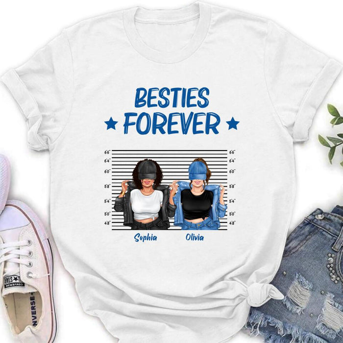 Personalized Besties Accomplice Alibi Shirt/Pullover Hoodie - Gift Idea For Friends/Sisters - Besties Forever