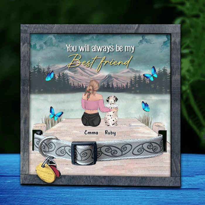 Personalized Memorial Dog Mom/Dog Dad Loss Frame - Gift Idea For Dog Owners/Dog Lovers - Up to 5 Dogs - You Will Always Be My Best Friend