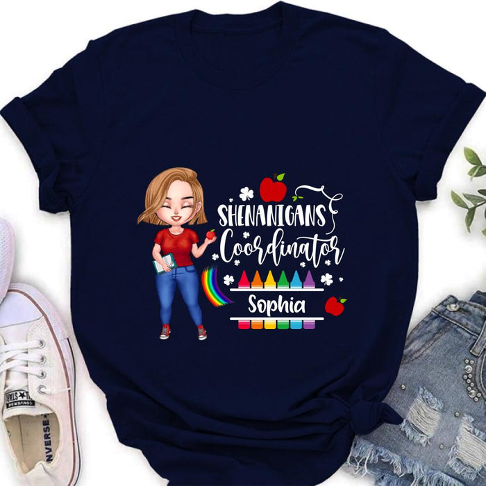 Personalized Shenanigans Coordinator Shirt - St Patrick’s Day Gift For Teacher