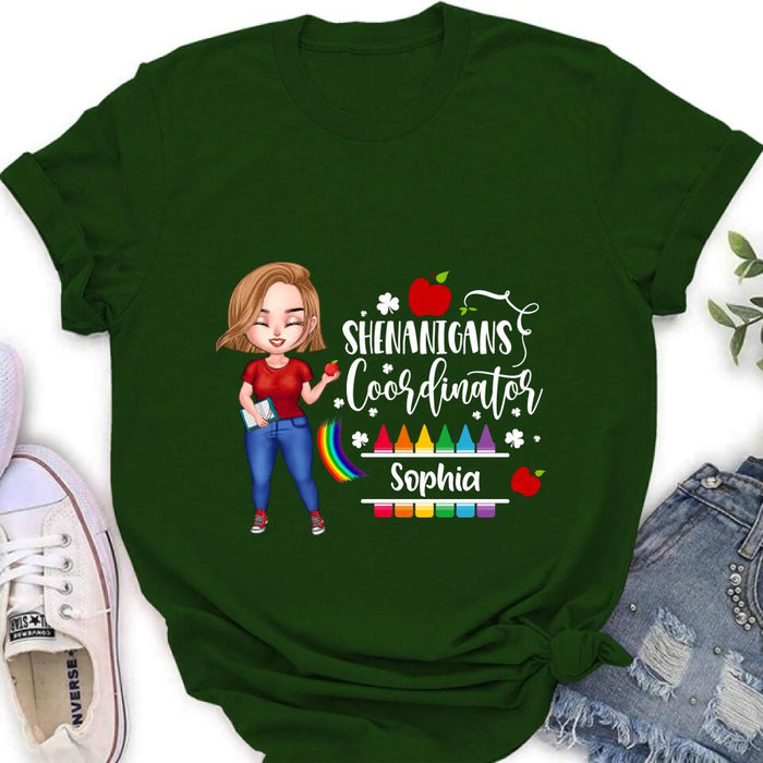 Personalized Shenanigans Coordinator Shirt - St Patrick’s Day Gift For Teacher