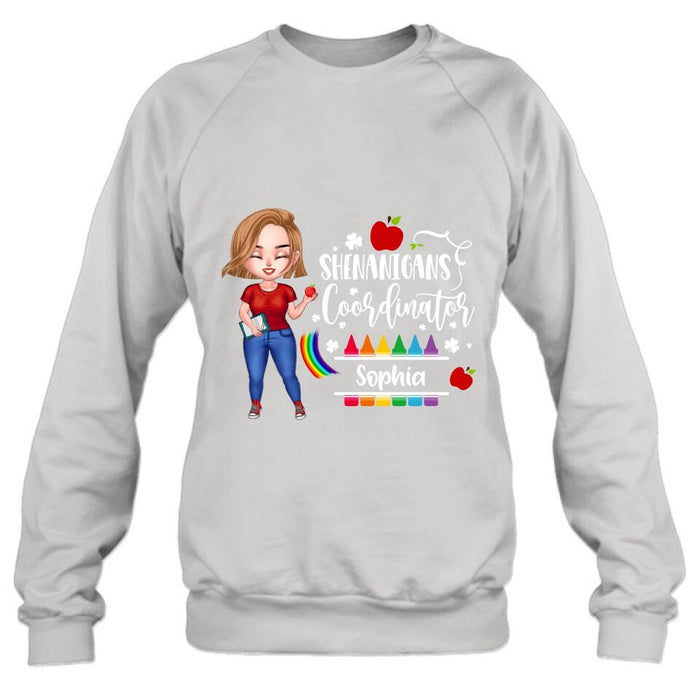 Personalized Shenanigans Coordinator Shirt - St Patrick’s Day Gift For Teacher
