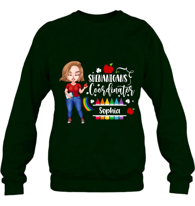 Personalized Shenanigans Coordinator Shirt - St Patrick’s Day Gift For Teacher