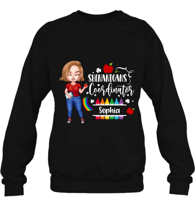 Personalized Shenanigans Coordinator Shirt - St Patrick’s Day Gift For Teacher