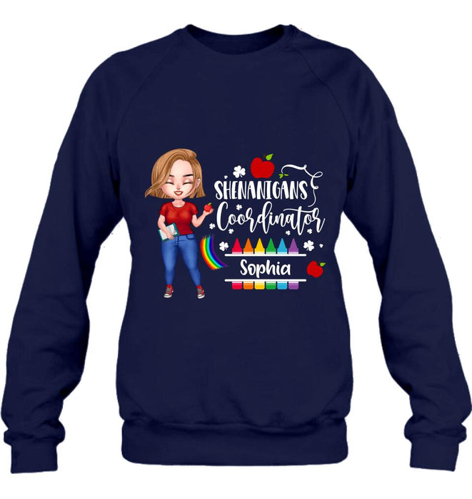 Personalized Shenanigans Coordinator Shirt - St Patrick’s Day Gift For Teacher