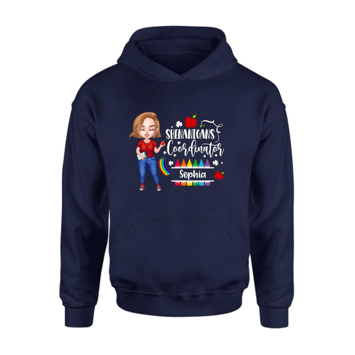 Personalized Shenanigans Coordinator Shirt - St Patrick’s Day Gift For Teacher