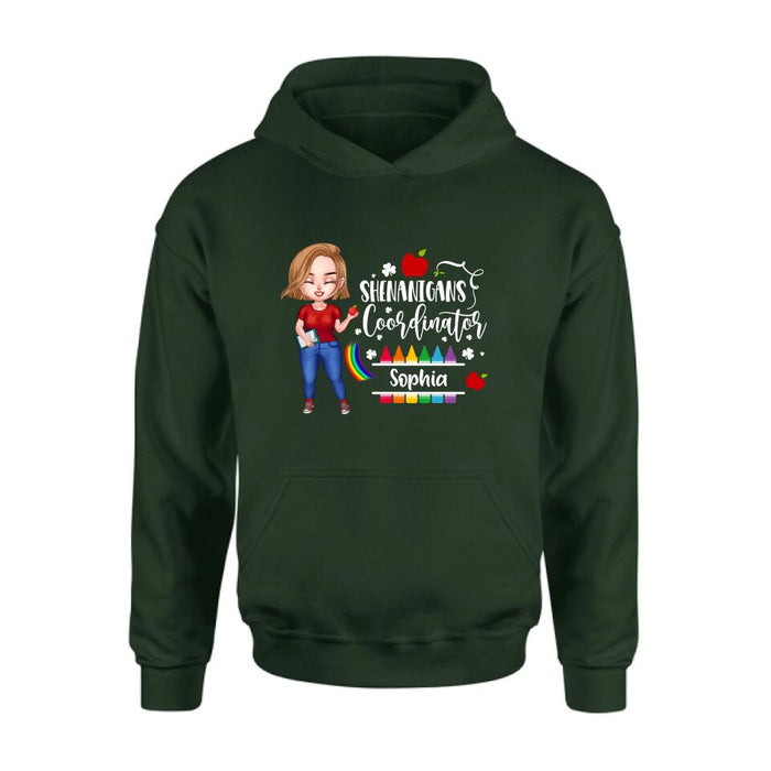 Personalized Shenanigans Coordinator Shirt - St Patrick’s Day Gift For Teacher