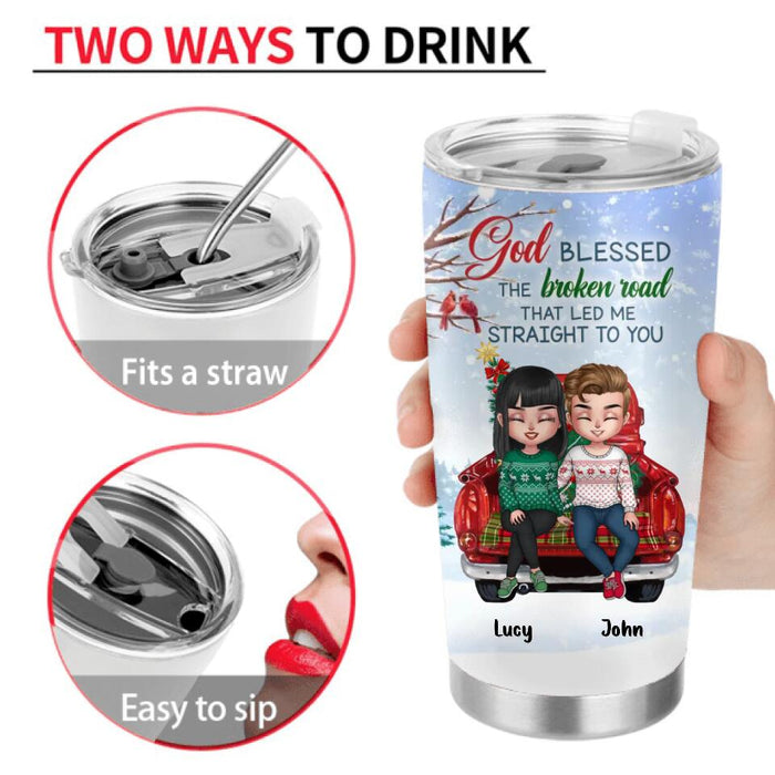 Personalized Couple Tumbler - Gift Idea For Christmas/Couple/Husband - To My Husband I Love You Forever And Always