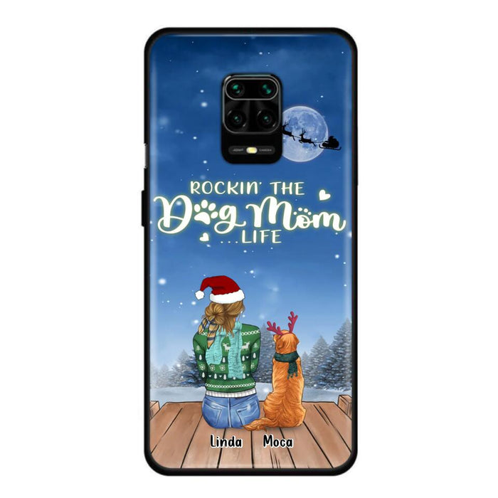 Personalized Christmas Dog Mom Phone Case - Up to 5 Dogs - Gift Idea For Dog Lover/Dog Mom - Rockin' The Dog Mom Life - Case For Xiaomi, Oppo And Huawei
