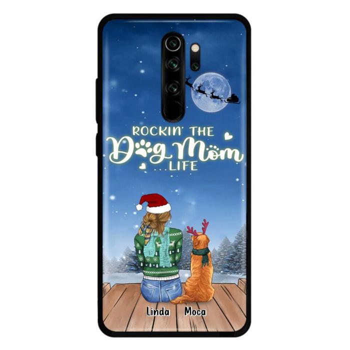 Personalized Christmas Dog Mom Phone Case - Up to 5 Dogs - Gift Idea For Dog Lover/Dog Mom - Rockin' The Dog Mom Life - Case For Xiaomi, Oppo And Huawei