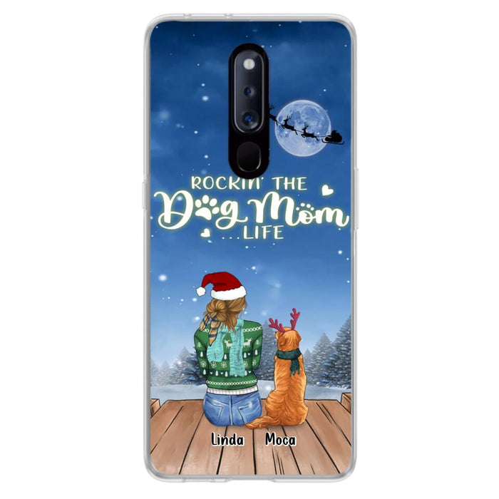 Personalized Christmas Dog Mom Phone Case - Up to 5 Dogs - Gift Idea For Dog Lover/Dog Mom - Rockin' The Dog Mom Life - Case For Xiaomi, Oppo And Huawei