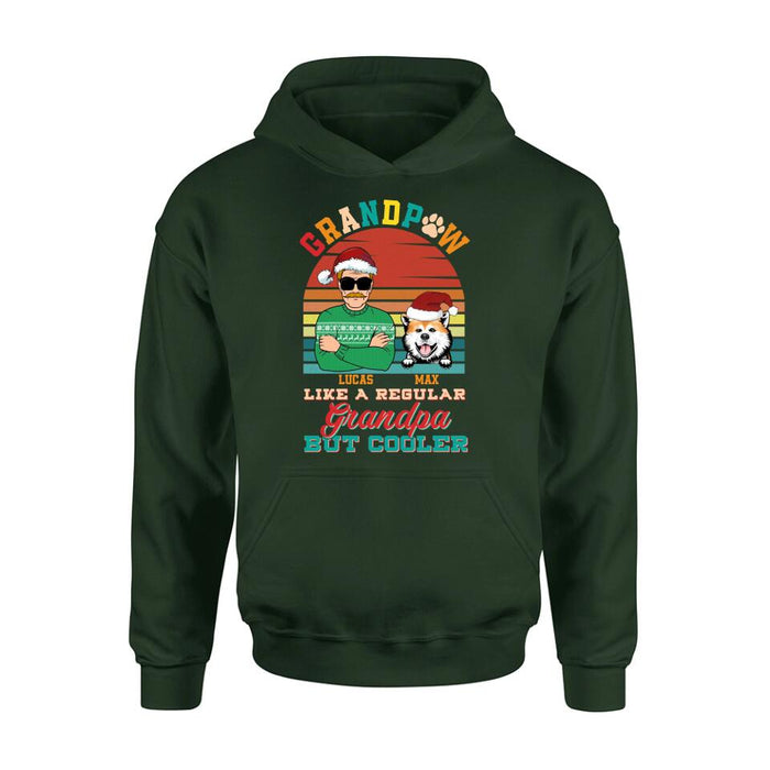 Personalized Grandpaw T-Shirt/Long Sleeve/Sweatshirt/Hoodie - Christmas Gift Idea For Grandpa/Dog Lover - Grandpaw Like A Regular Grandpa But Cooler
