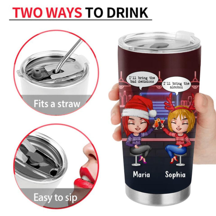 Personalized Friends Tumbler - Christmas Gift Idea For Friends/Besties/Sisters - We Are Best Friends