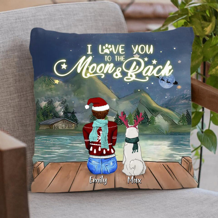 Personalized Christmas Night Pillow Cover/Fleece Blanket/Quilt - Adult/Couple With Up to 2 Kids And 5 Pets - Christmas Gift For Cat/Dog Lover - All I Want For Christmas Is You