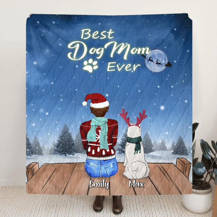 Personalized Christmas Night Pillow Cover/Fleece Blanket/Quilt - Adult/Couple With Up to 2 Kids And 5 Pets - Christmas Gift For Cat/Dog Lover - All I Want For Christmas Is You