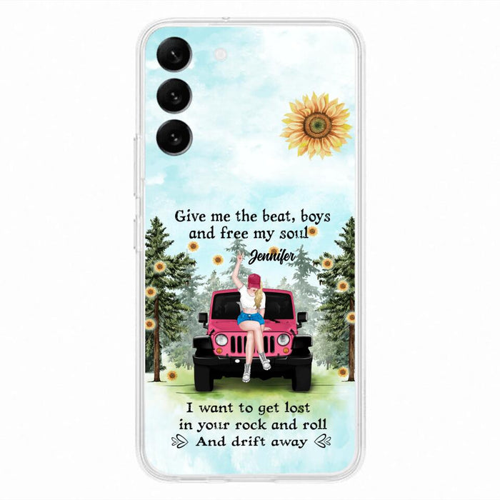 Custom Personalized Off-road Girl Phone Case - Case For iPhone and Samsung - I Want To Get Lost In Your Rock and Roll