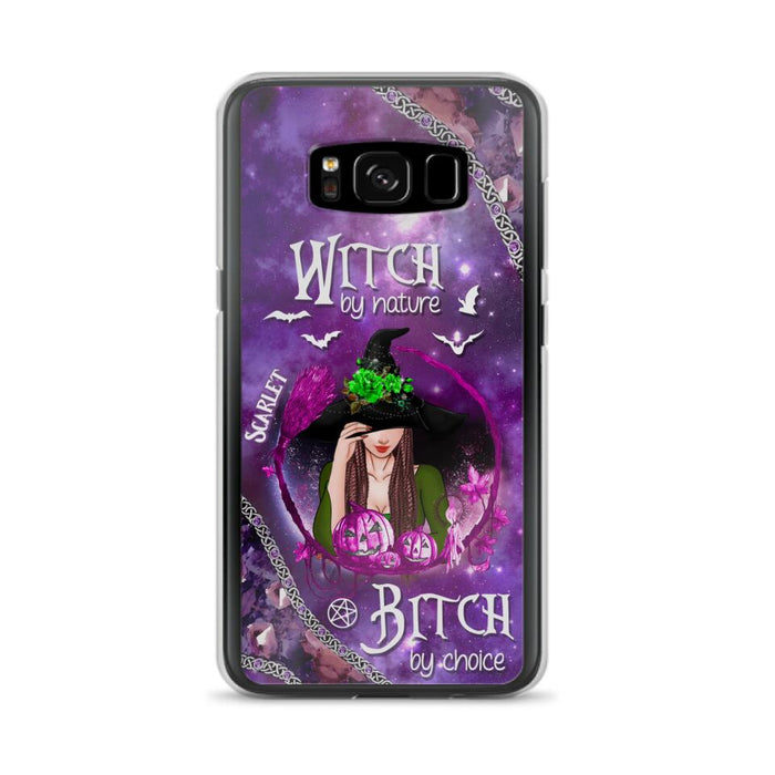 Custom Personalized Stick My Broom Witch Phone Case - Halloween Gift Idea - Case For iPhone And Samsung - Witch By Nature