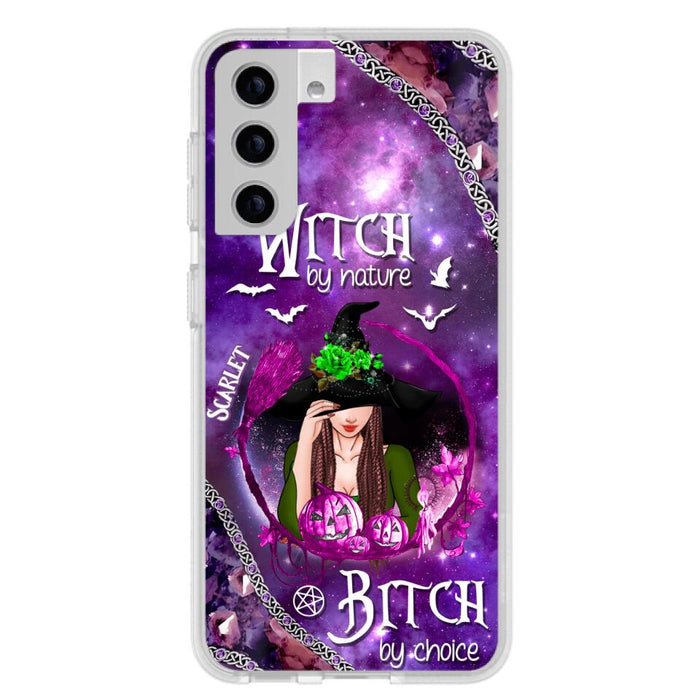 Custom Personalized Stick My Broom Witch Phone Case - Halloween Gift Idea - Case For iPhone And Samsung - Witch By Nature