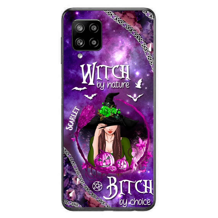Custom Personalized Stick My Broom Witch Phone Case - Halloween Gift Idea - Case For iPhone And Samsung - Witch By Nature