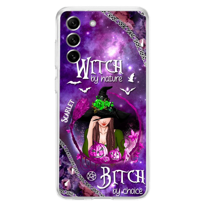 Custom Personalized Stick My Broom Witch Phone Case - Halloween Gift Idea - Case For iPhone And Samsung - Witch By Nature