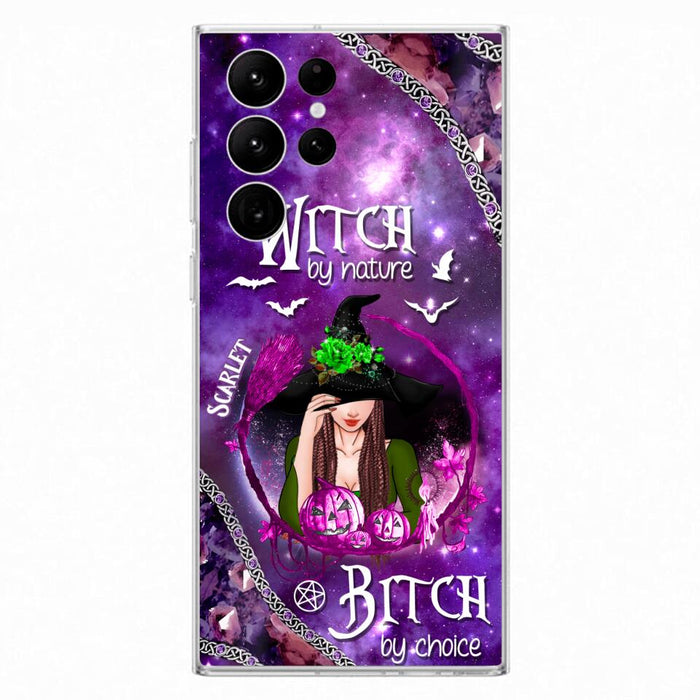 Custom Personalized Stick My Broom Witch Phone Case - Halloween Gift Idea - Case For iPhone And Samsung - Witch By Nature