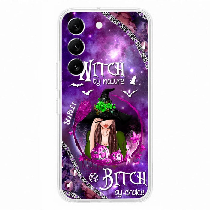 Custom Personalized Stick My Broom Witch Phone Case - Halloween Gift Idea - Case For iPhone And Samsung - Witch By Nature