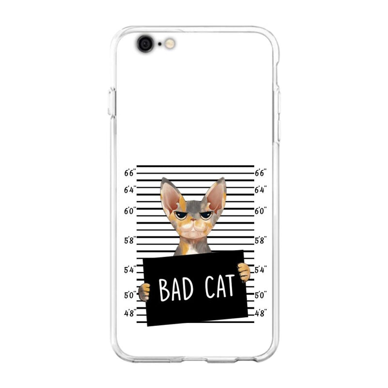 Personalized Bad Cat Phone Case - Up to 2 Cats - Gift Idea For Cat Lover - Yes, We're Aware Of How Obnoxious - Case For iPhone And Samsung