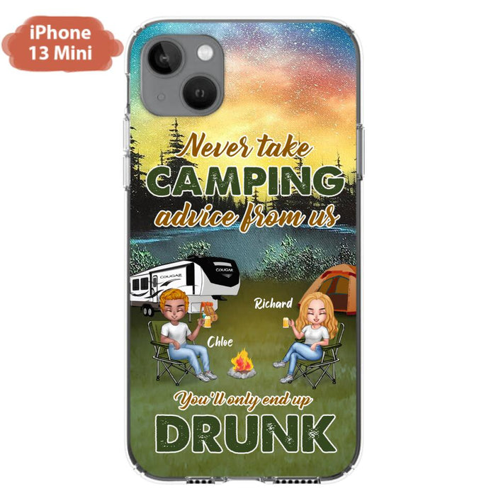 Personalized Camping Friend Phone Case - Up to 7 People - Gift Idea For Camping Friends - We're Like A Really Small Gang - Case For iPhone And Samsung