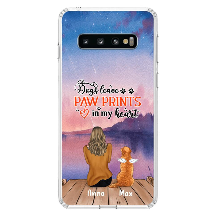 Personalized Dog Phone Case - Up to 4 Dogs - Gift Idea For Dog Lover - My Angel Has Paws - Case For iPhone And Samsung