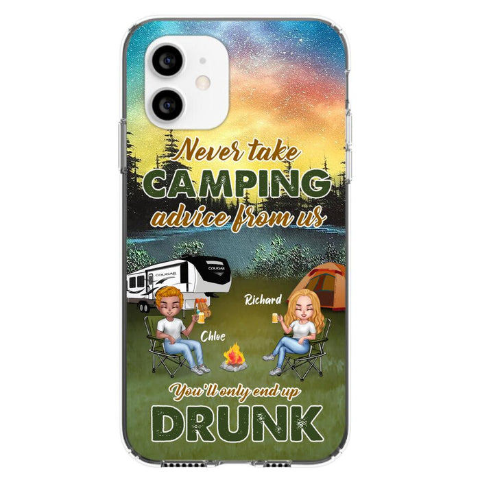 Personalized Camping Friend Phone Case - Up to 7 People - Gift Idea For Camping Friends - We're Like A Really Small Gang - Case For iPhone And Samsung