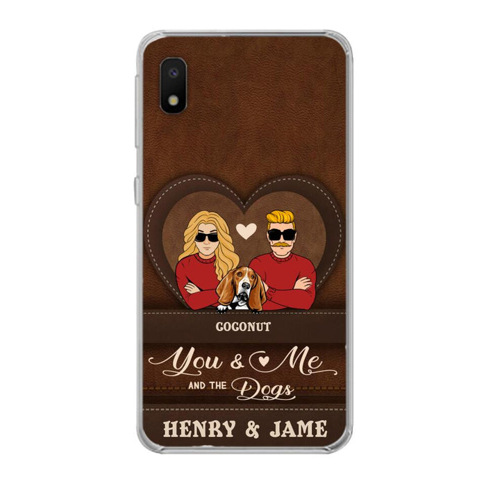 Personalized You & Me And The Dogs Phone Case - Up to 5 Dogs - Valentine's Day Gift Idea For Couple/ Dog Lover - Case For iPhone And Samsung