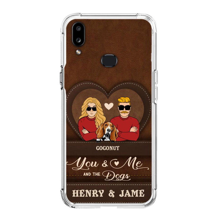 Personalized You & Me And The Dogs Phone Case - Up to 5 Dogs - Valentine's Day Gift Idea For Couple/ Dog Lover - Case For iPhone And Samsung