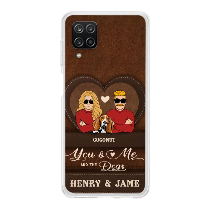 Personalized You & Me And The Dogs Phone Case - Up to 5 Dogs - Valentine's Day Gift Idea For Couple/ Dog Lover - Case For iPhone And Samsung