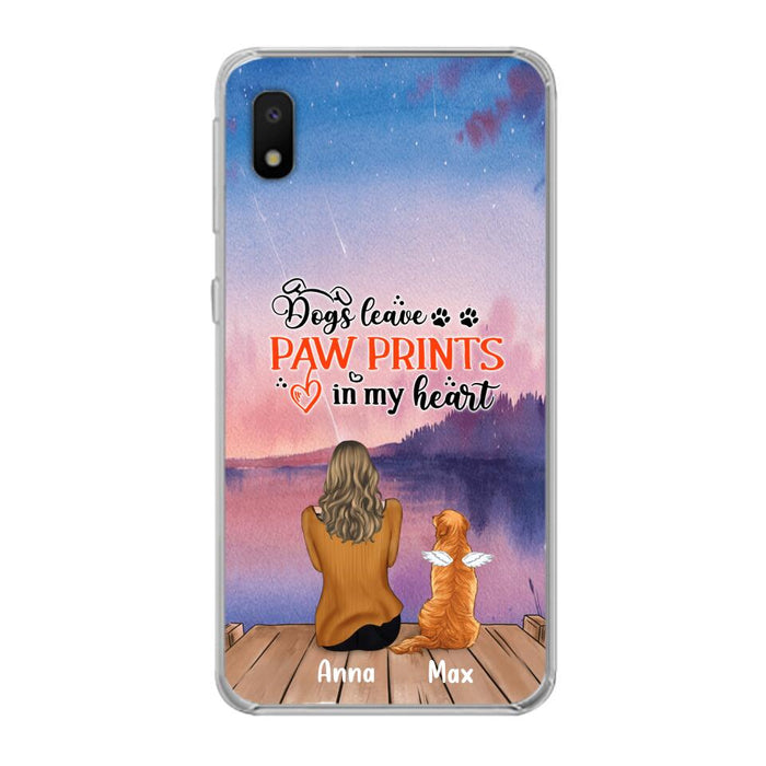 Personalized Dog Phone Case - Up to 4 Dogs - Gift Idea For Dog Lover - My Angel Has Paws - Case For iPhone And Samsung