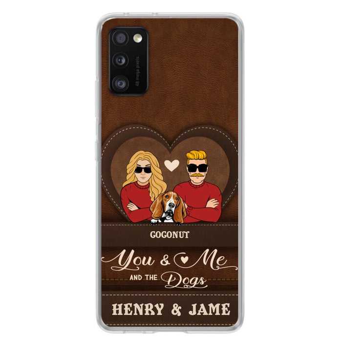 Personalized You & Me And The Dogs Phone Case - Up to 5 Dogs - Valentine's Day Gift Idea For Couple/ Dog Lover - Case For iPhone And Samsung