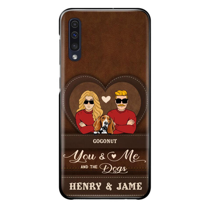 Personalized You & Me And The Dogs Phone Case - Up to 5 Dogs - Valentine's Day Gift Idea For Couple/ Dog Lover - Case For iPhone And Samsung