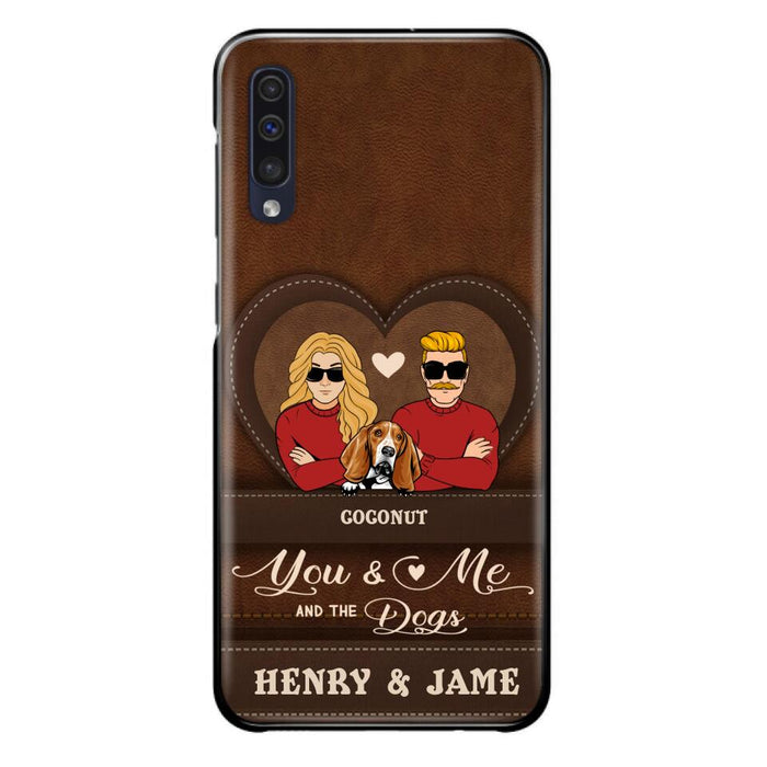 Personalized You & Me And The Dogs Phone Case - Up to 5 Dogs - Valentine's Day Gift Idea For Couple/ Dog Lover - Case For iPhone And Samsung