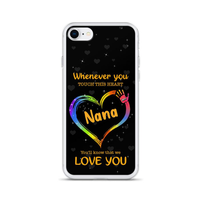 Personalized Phone Case - Whenever You Touch This Heart, You'll Know That We Love You - Case For Iphone and Samsung