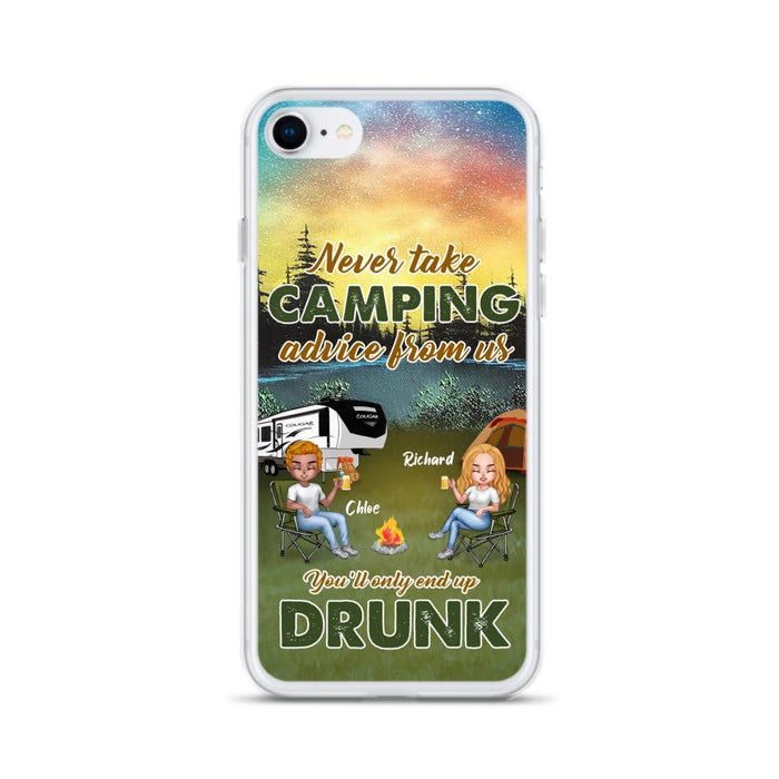 Personalized Camping Friend Phone Case - Up to 7 People - Gift Idea For Camping Friends - We're Like A Really Small Gang - Case For iPhone And Samsung