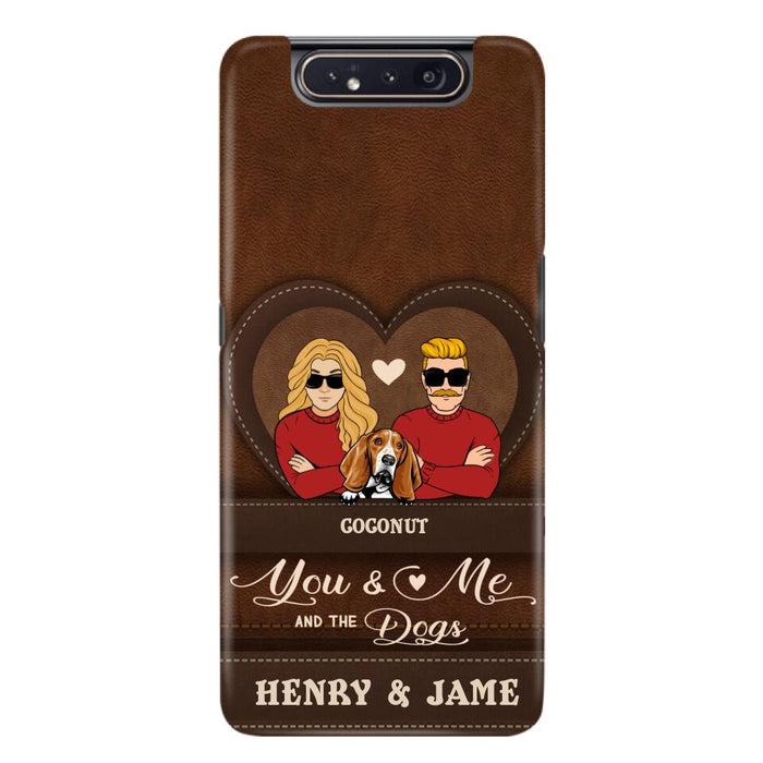 Personalized You & Me And The Dogs Phone Case - Up to 5 Dogs - Valentine's Day Gift Idea For Couple/ Dog Lover - Case For iPhone And Samsung