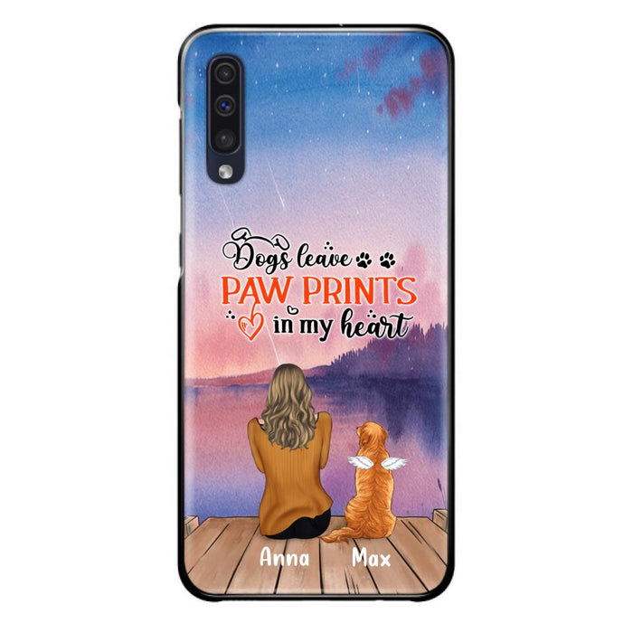 Personalized Dog Phone Case - Up to 4 Dogs - Gift Idea For Dog Lover - My Angel Has Paws - Case For iPhone And Samsung