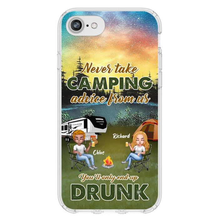 Personalized Camping Friend Phone Case - Up to 7 People - Gift Idea For Camping Friends - We're Like A Really Small Gang - Case For iPhone And Samsung