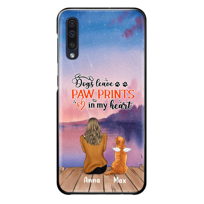 Personalized Dog Phone Case - Up to 4 Dogs - Gift Idea For Dog Lover - My Angel Has Paws - Case For iPhone And Samsung
