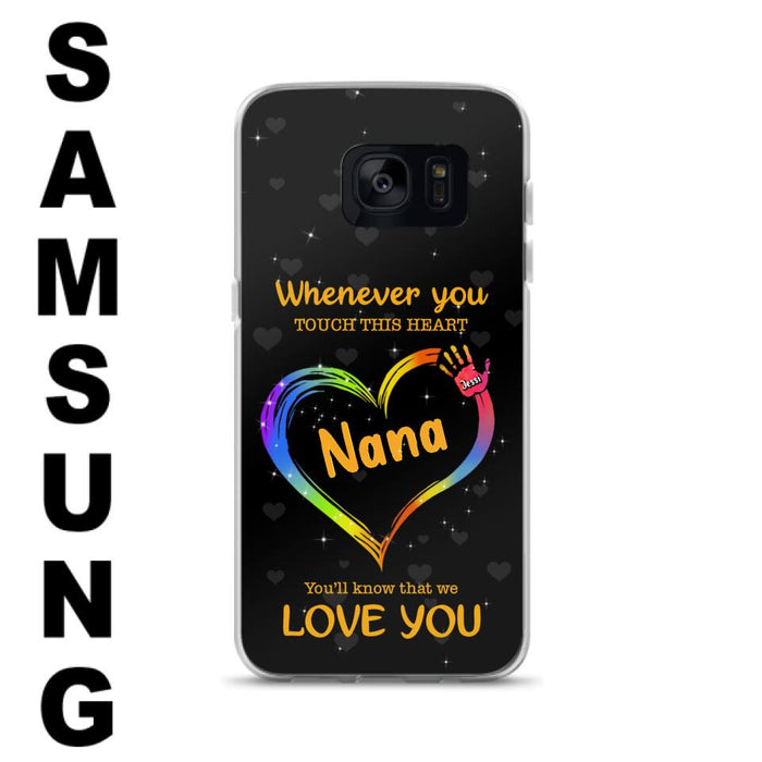 Personalized Phone Case - Whenever You Touch This Heart, You'll Know That We Love You - Case For Iphone and Samsung