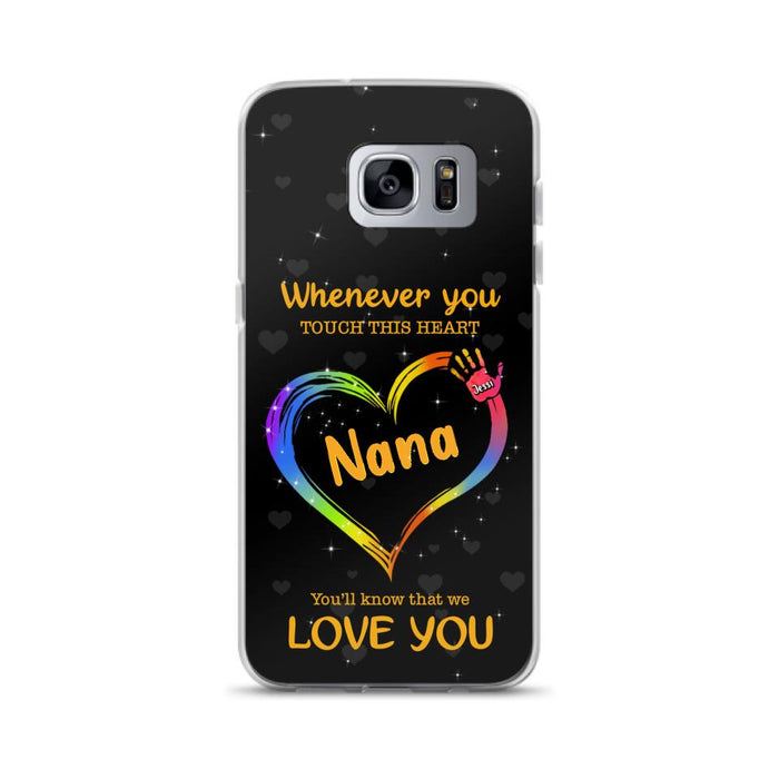 Personalized Phone Case - Whenever You Touch This Heart, You'll Know That We Love You - Case For Iphone and Samsung