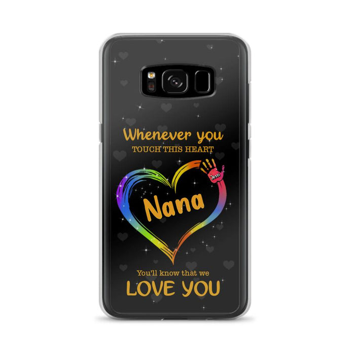 Personalized Phone Case - Whenever You Touch This Heart, You'll Know That We Love You - Case For Iphone and Samsung