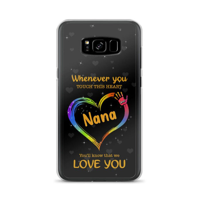 Personalized Phone Case - Whenever You Touch This Heart, You'll Know That We Love You - Case For Iphone and Samsung