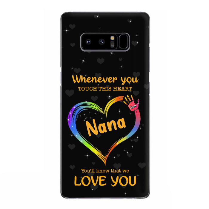 Personalized Phone Case - Whenever You Touch This Heart, You'll Know That We Love You - Case For Iphone and Samsung