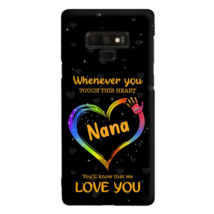 Personalized Phone Case - Whenever You Touch This Heart, You'll Know That We Love You - Case For Iphone and Samsung